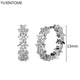 White crystal earrings (925)AzizaK
