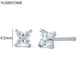 White crystal earrings (925)AzizaK