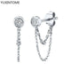 White crystal earrings (925)AzizaK