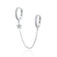 White crystal earrings (925)AzizaK