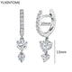 White crystal earrings (925)AzizaK