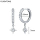 White crystal earrings (925)AzizaK