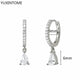 White crystal earrings (925)AzizaK