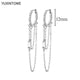White crystal earrings (925)AzizaK
