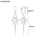 White crystal earrings (925)AzizaK
