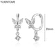 White crystal earrings (925)AzizaK