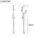 White crystal earrings (925)AzizaK
