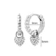 White crystal earrings (925)AzizaK