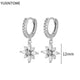 White crystal earrings (925)AzizaK