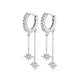 White crystal earrings (925)AzizaK