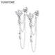 White crystal earrings (925)AzizaK