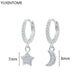 White crystal earrings (925)AzizaK