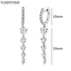 White crystal earrings (925)AzizaK