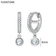 White crystal earrings (925)AzizaK