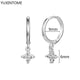 White crystal earrings (925)AzizaK