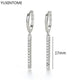 White crystal earrings (925)AzizaK