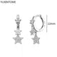White crystal earrings (925)AzizaK