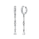 White crystal earrings (925)AzizaK