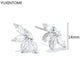 White crystal earrings (925)AzizaK