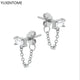 White crystal earrings (925)AzizaK