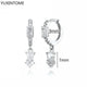 White crystal earrings (925)AzizaK