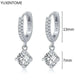White crystal earrings (925)AzizaK