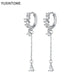 White crystal earrings (925)AzizaK