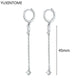 White crystal earrings (925)AzizaK
