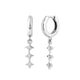 White crystal earrings (925)AzizaK