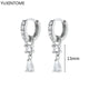 White crystal earrings (925)AzizaK