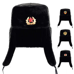 Winter Hat Faux Rabbit Fur EarpieceAzizaK