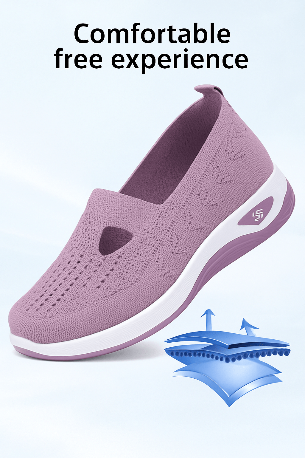 Women's Lightweight Slip - On Walking ShoesAzizaK