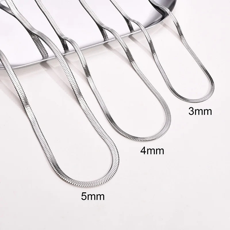 Women’s Necklace 3 - 5mm Steel SilverAzizaK