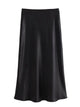 XNWMNZ Flowy Satin Midi SkirtAzizaK