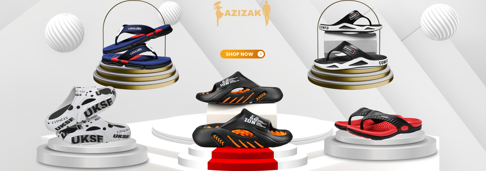 men's flip-flops - AzizaK