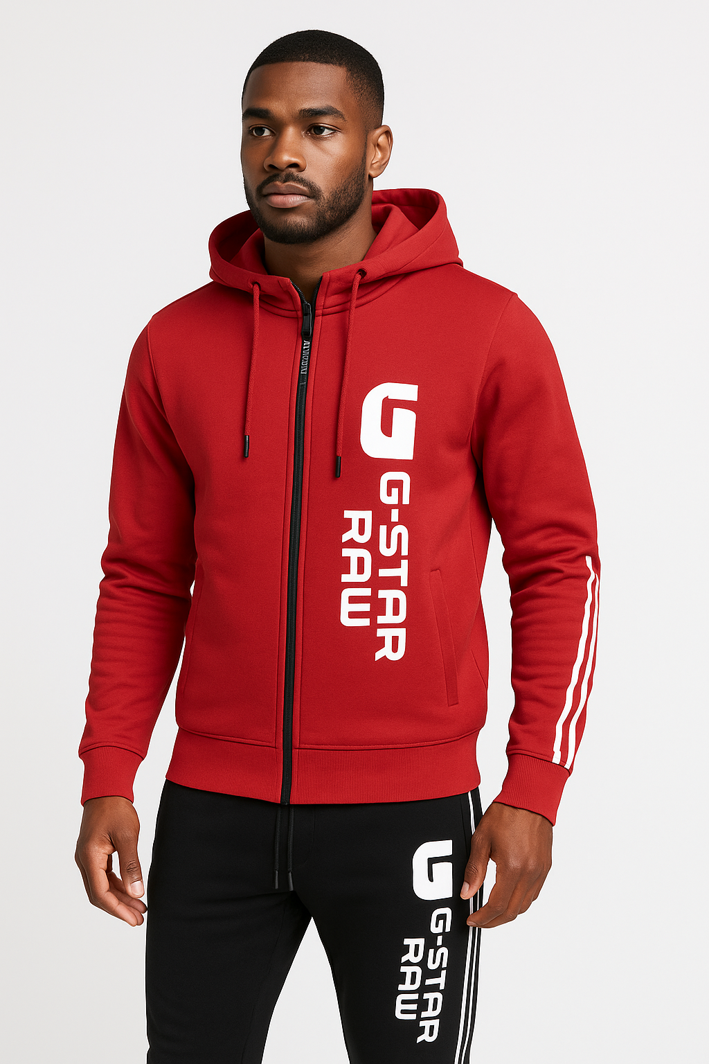 Hooded Jacket Coat + Sweatpants