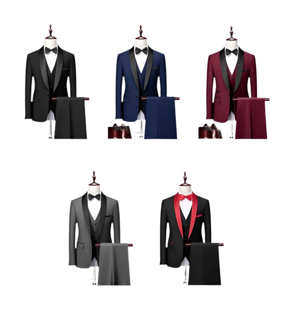 3-piece slim fit set, high quality