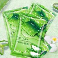 10pcs Natural Aloe Vera Gel Face Mask Remove Acne Control Oil Depth Replenishment Moisturizing Wrapped Mask Shrink PoresAzizaK