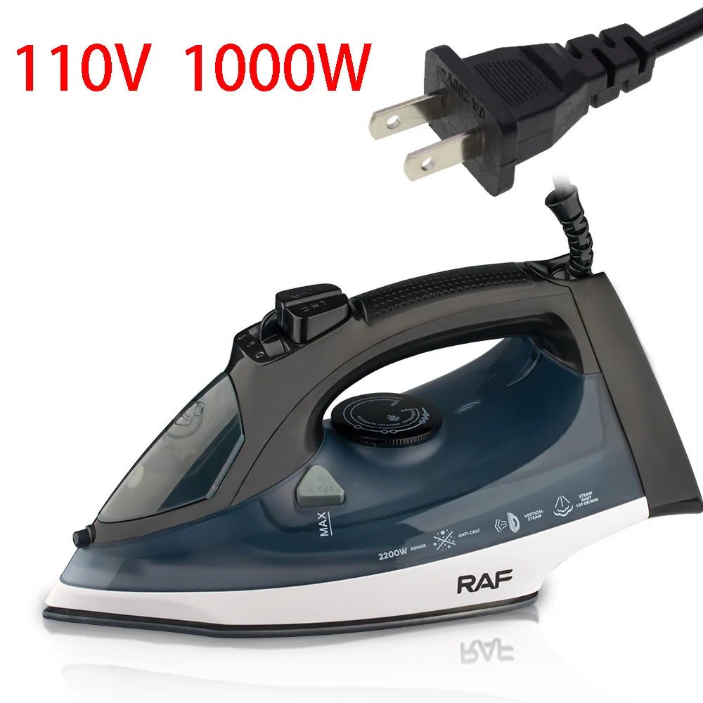 110 or 220V Electric Steam Iron for Clothes With Non - stick Soleplate For Home Use, Automatic Shut - off, Ceramic SoleplateAzizaK