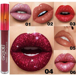 12 Colors Diamond Shiny Long Lasting LipsticksAzizaK