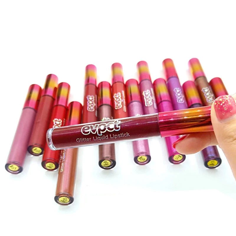 12 Colors Diamond Shiny Long Lasting LipsticksAzizaK