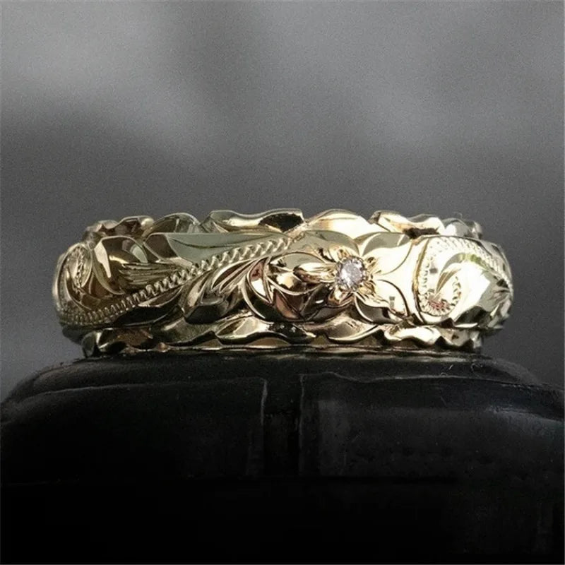 14k Gold Rings for Women Bling WeddingAzizaK