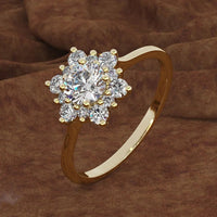 14K Yellow Gold 1.5 Carats Diamond Ring for WomenAzizaK