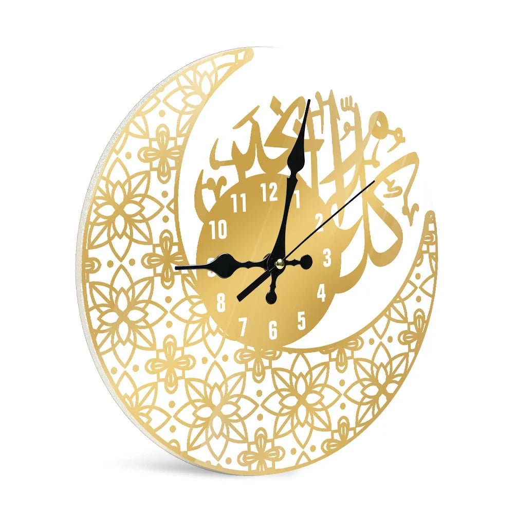 1pc Acrylic Wall Clock Hanging Decoration with Arabic ElementAzizaK