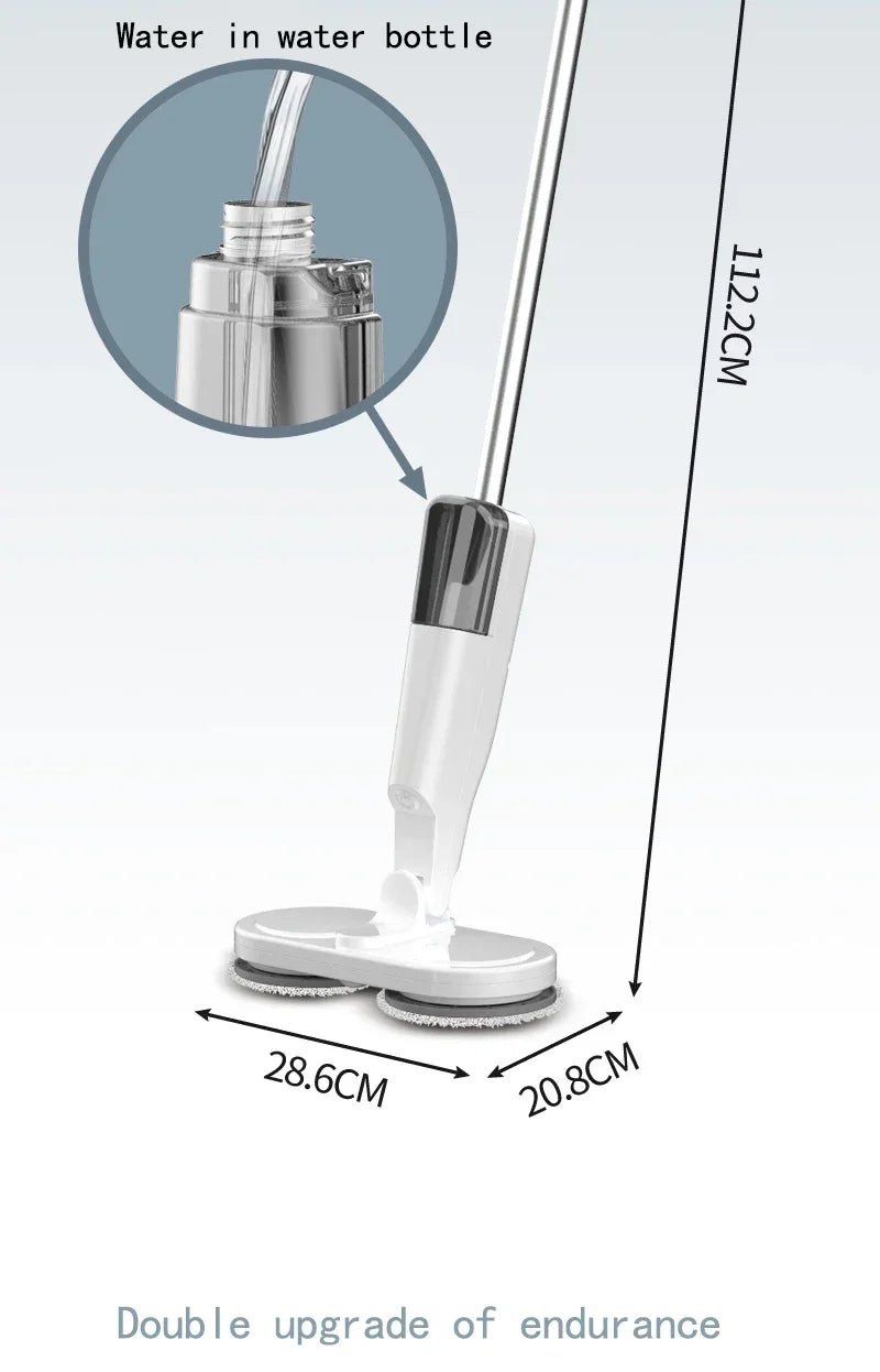 2 in 1 Electric Rotating Mop Cleaner, Automatic, Cordless, 360° RotatingAzizaK