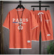 🇫🇷 2 - Piece Set – Paris Casual T-Shirt & Shorts | Summer Streetwear TracksuitAzizaK