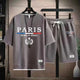 🇫🇷 2 - Piece Set – Paris Casual T-Shirt & Shorts | Summer Streetwear TracksuitAzizaK