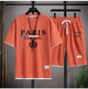 🇫🇷 2 - Piece Set – Paris Casual T-Shirt & Shorts | Summer Streetwear TracksuitAzizaK