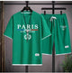 🇫🇷 2 - Piece Set – Paris Casual T-Shirt & Shorts | Summer Streetwear TracksuitAzizaK