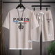 🇫🇷 2 - Piece Set – Paris Casual T-Shirt & Shorts | Summer Streetwear TracksuitAzizaK
